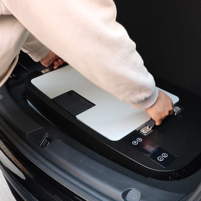 Modell y Kofferraum Versteckter Auto Kühlschrank Kühlschrank 15 l